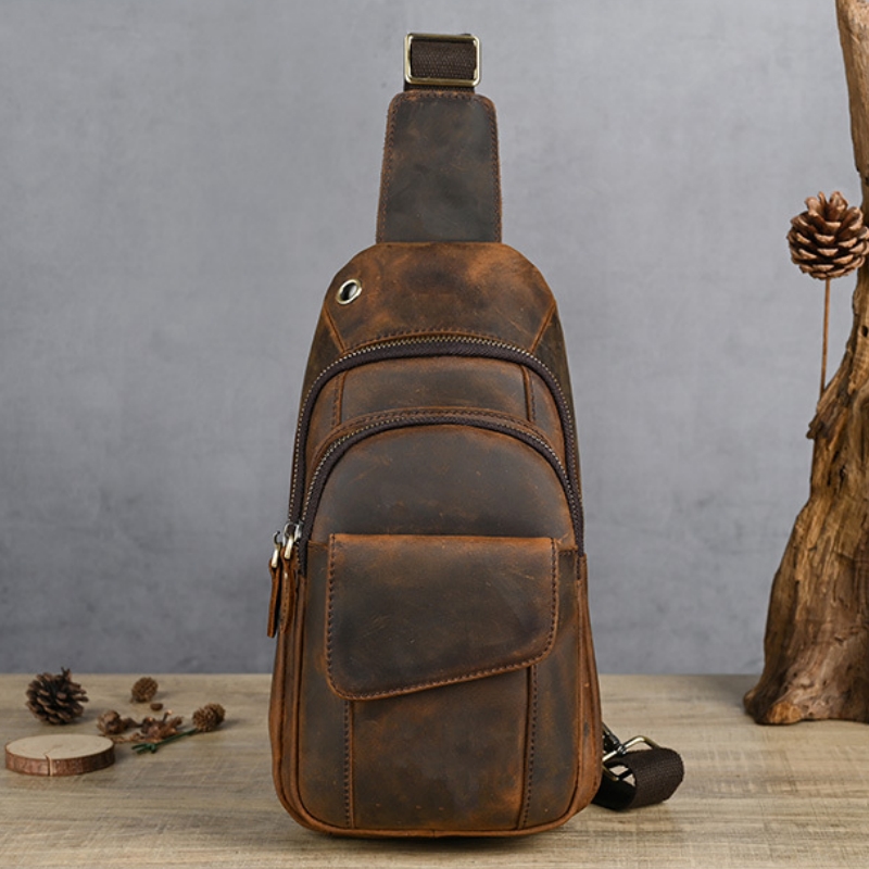 Sling Backpack Shoulder - Luksusowa, wielofunkcyjna męska torba na klatkę