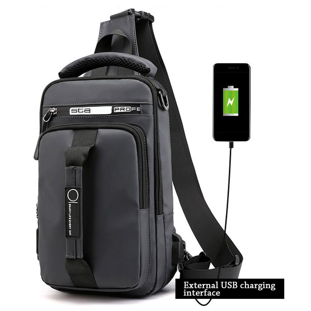 Sling Backpack Shoulder - Męskie sportowe nerki, torby na klatkę