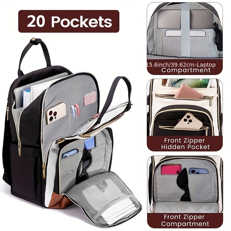 Damski dwukolorowy plecak na l – Laptop Backpack 15.6 recenzja i cena